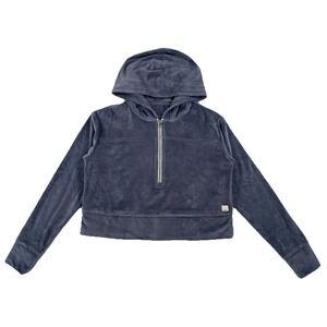 Vuori Haven 1/2 Zip Rib Knit Velour Pullover Athletic Women's XS